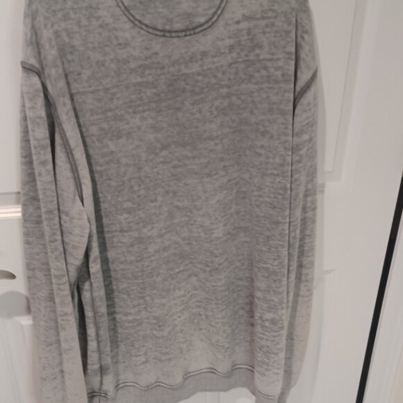 CampDavid Boca Grande Gasparilla Island Long Grey Distressed Sweatshirt Large - Picture 3 of 3